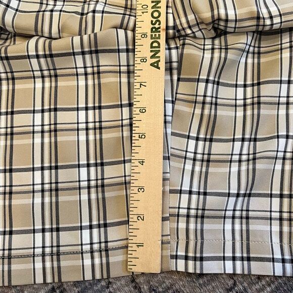 Haggar tan plaid shorts Big and Tall stretch shorts - Picture 7 of 7